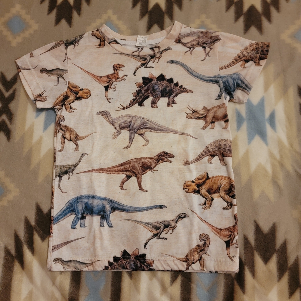 Dinosaur Print Kids Shirt